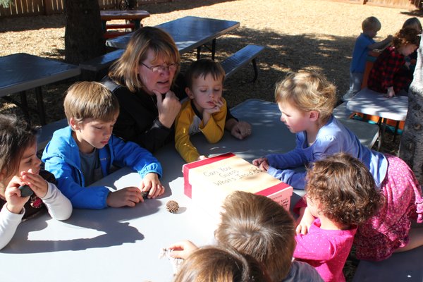 Enjoying the great outdoors while continuing to learn.