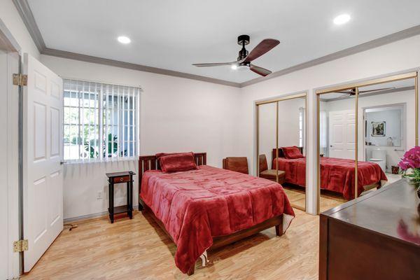 Nicely appointed private bedrooms with amenities