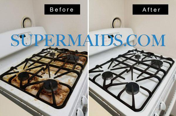 If your stove top looks like this, book a cleaning today!