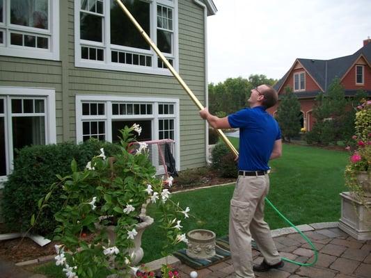 Our unique approach to window cleaning is safer and provides superior results!