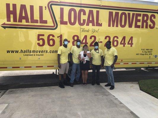 Hall movers with my wife-They are five star performers the best!