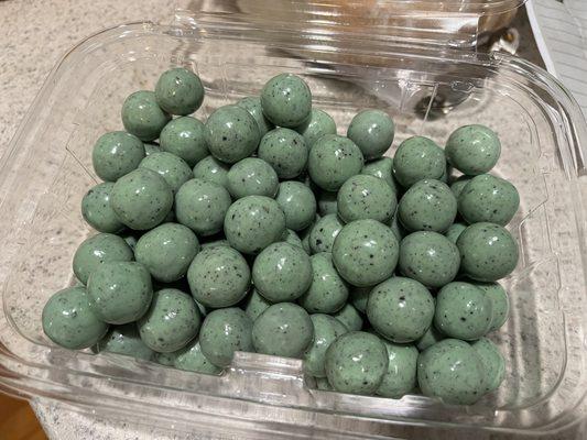 Mint malt balls