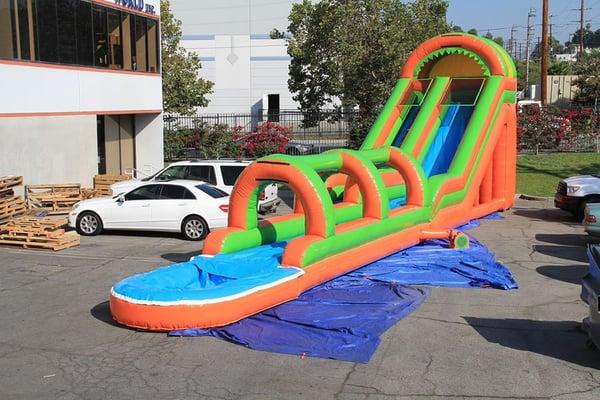 20 Ft Single lane inflatable water slide