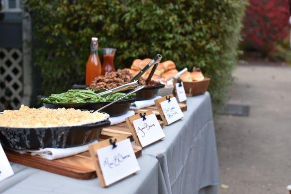 The presentation is on point!! Cast iron skillets on the wood cutting boards were gorgeous!