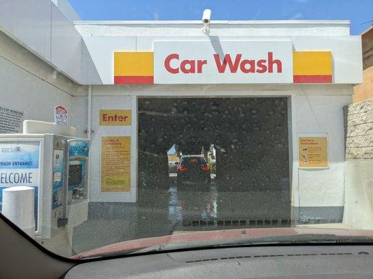 Car wash entrance