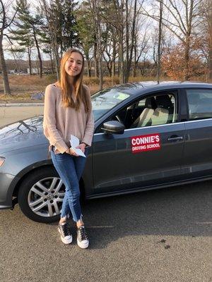 My Third driver in the Family! She is so proud to have passed her road test