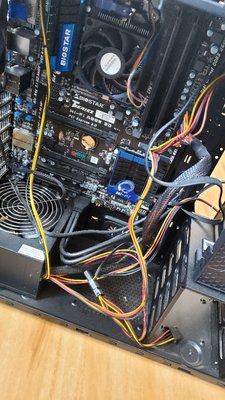 Inside of gaming computer