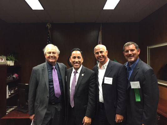 @ Sacramento's State Capitol, with Craig Bass,  Chuck Lombardi, and State Assemblyman Todd Gloria.