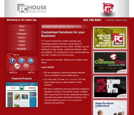 PC House Productions has been producing website design, video production and online marketing for over 20 years!