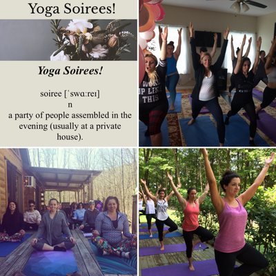 Yoga Soirees for small group gatherings in the Hudson Valley!