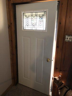 Newly installed door