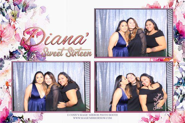 Diana Sweet 16 w/E Conn's Magic Mirror & Social Sharing Station