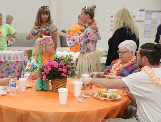 Luau Themed Employee Lunch