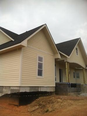 We painted this house ,on the outside ,with Sherwin Williams paint .