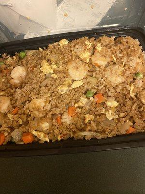 Dinner shrimp fried rice