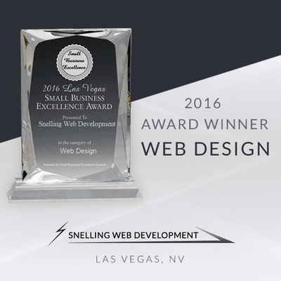 2016 Award Winner for Web Design - Snelling Web Development