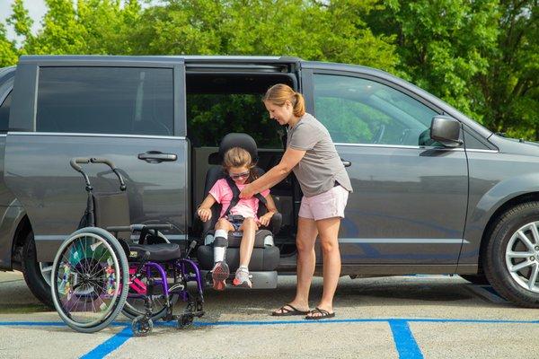 Turny seats turn many vehicles into accessible ones. Available at Clock Mobility