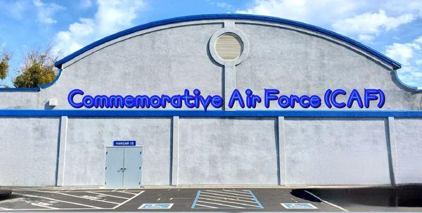 Commemorative Air Force (CAF) Hanger 1S.  Address: 700 Tioga Drive Modesto, CA 95354