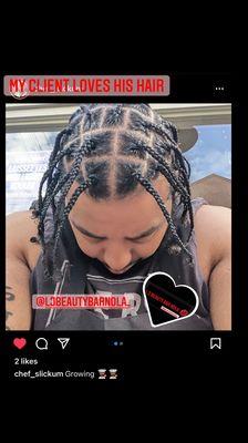 Men individual braids