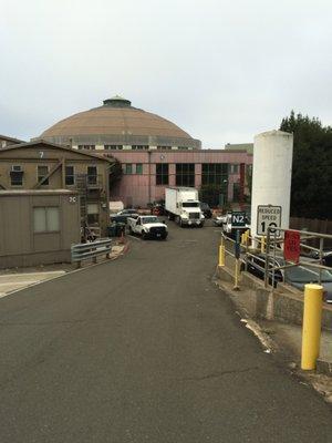 The Advanced Light Source (ALS) is the pink building.