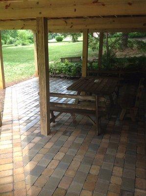 Patio under the deck, Wilmington, Delaware