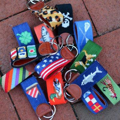 Smathers & Branson Key Fobs - Needlepoint done in Vietnam.