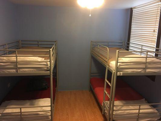 There's also 3-bunk bed rooms too.