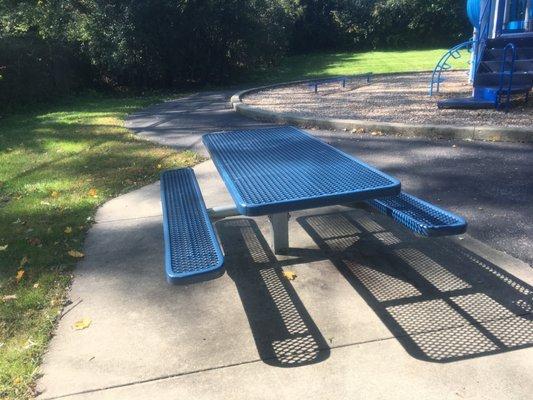 wheelchair accessible picnic table