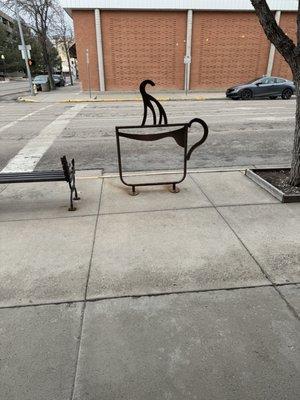 Bike rack outside