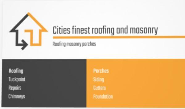 cities finest roofing and masonry