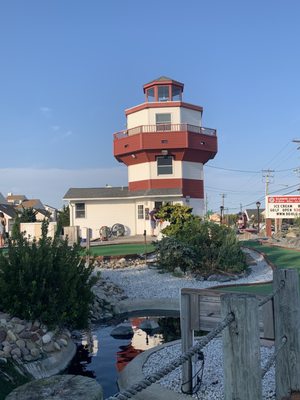 Harbor mini golf and ice cream lighthouse