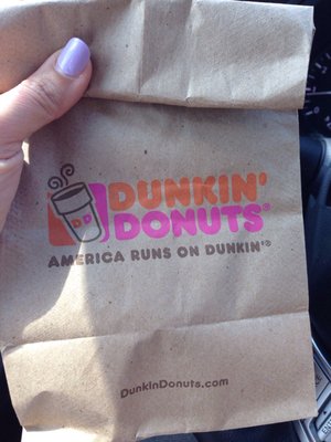 Free donut today with coffee purchase