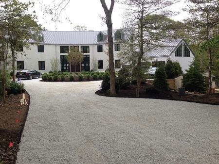 Driveway Completion White marble chip with 1/4"