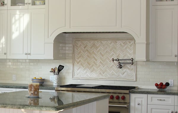 Herringbone Backsplash focal