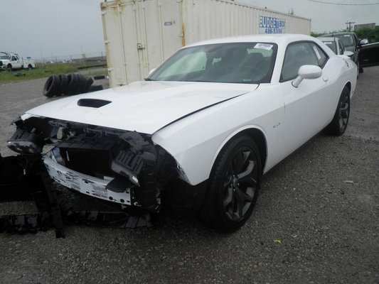 Front end of the car at auto auction