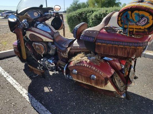 An open canvas for your artistic abilities to be shown, even on an Indian motorcycle