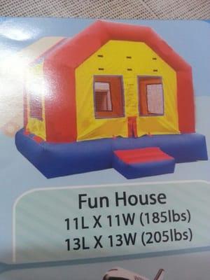 Bouncy house for boys and girls!