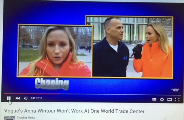 Billy Swan interview for Chasing News at the World Trade Center.