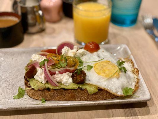 Avocado toast round two- perfect!!