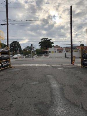 View towards Santa Fe Ave