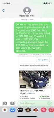 CarGurus price contradicting Craigslist