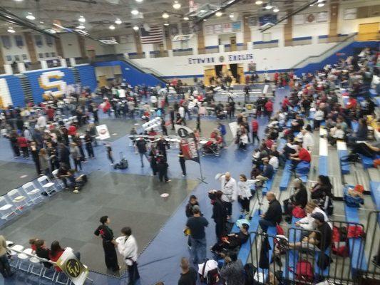 Karate Tournament in the Gym