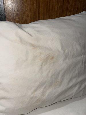 Stained pillowcases