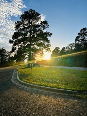 Beautiful sunset at the memorial 5pm