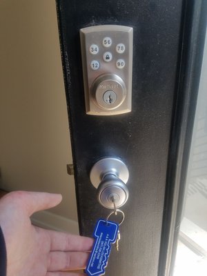 Smart key reset and rekey and new knob installation in Brewerytown