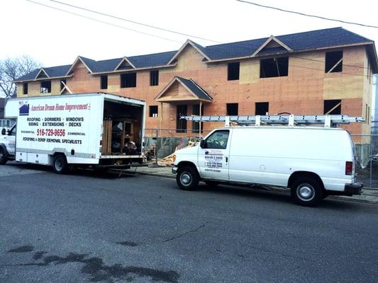 Install of new roof and siding, by American Dream