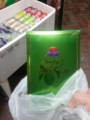 The drank Crown Royal Apple