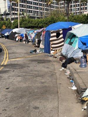 We serve the homeless by proving hot meals