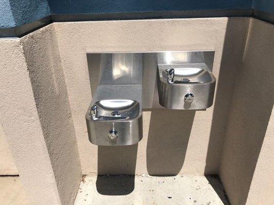 Drinking fountain change out at liberty high school