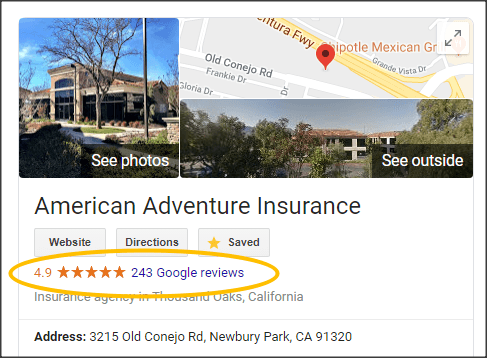 4.9 STARS and 243 reviews on Google!